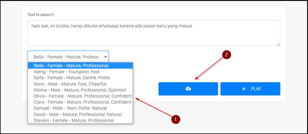 Selection of Malay Voices